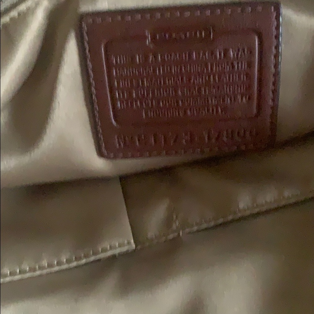 Coach purse tan with brown  slightly used